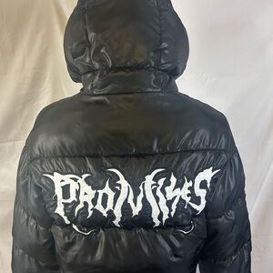 Broken Promises Puffer Jacket Medium Black